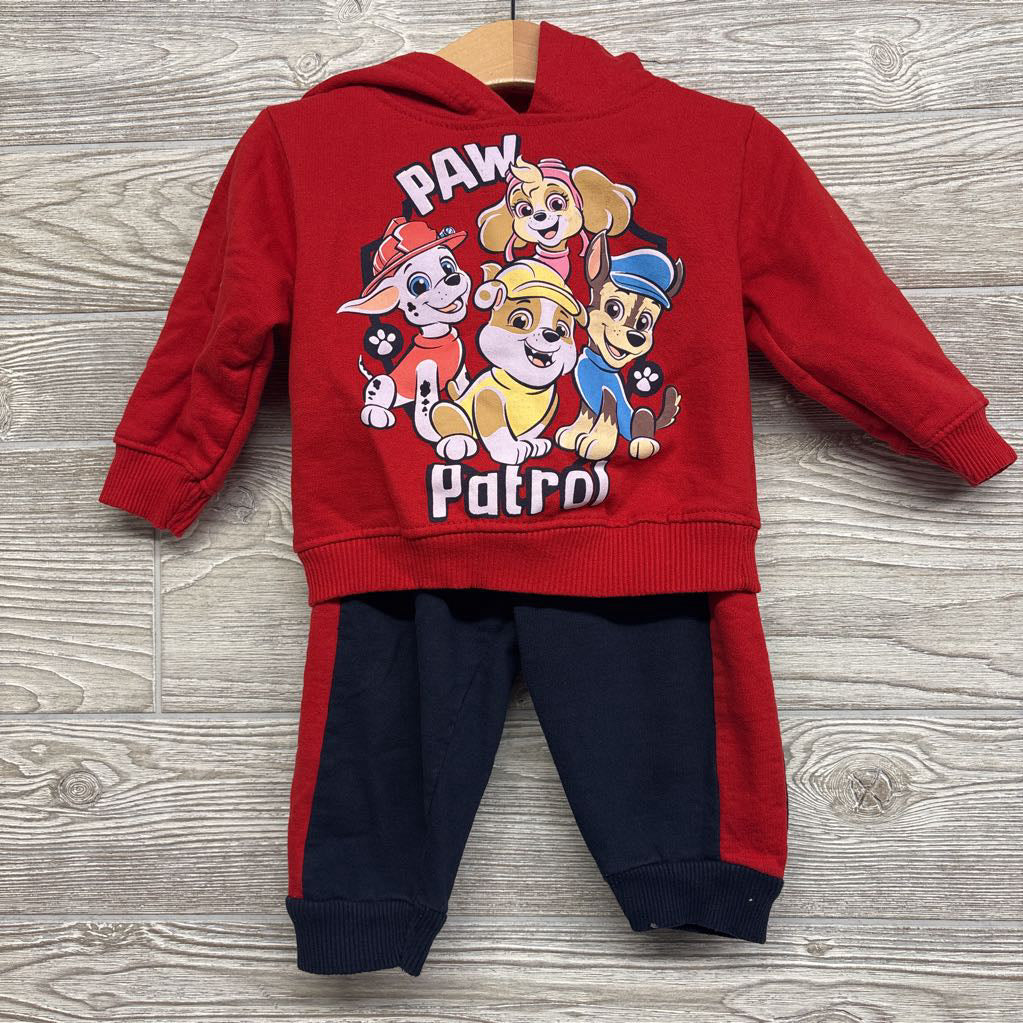 Hoodie Paw Patrol & Jogger Sweatpants Side Stripe 18M