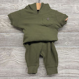 Waffle Knit Bodysuit W/ Hood & Joggers NB