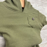 Waffle Knit Bodysuit W/ Hood & Joggers NB