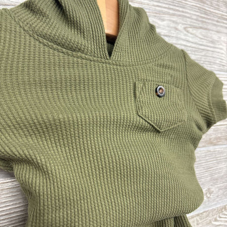 Waffle Knit Bodysuit W/ Hood & Joggers NB
