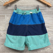 Drawstring Swim Trunks Colorblock 6-7
