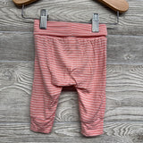 Fold Over Bamboo Pants Stripes 0-3M