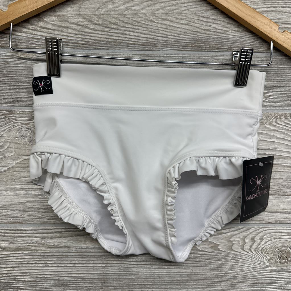 NEW Puff Sleeve Eyelet Dance Top & Ruffle Trim Bottoms 10-12