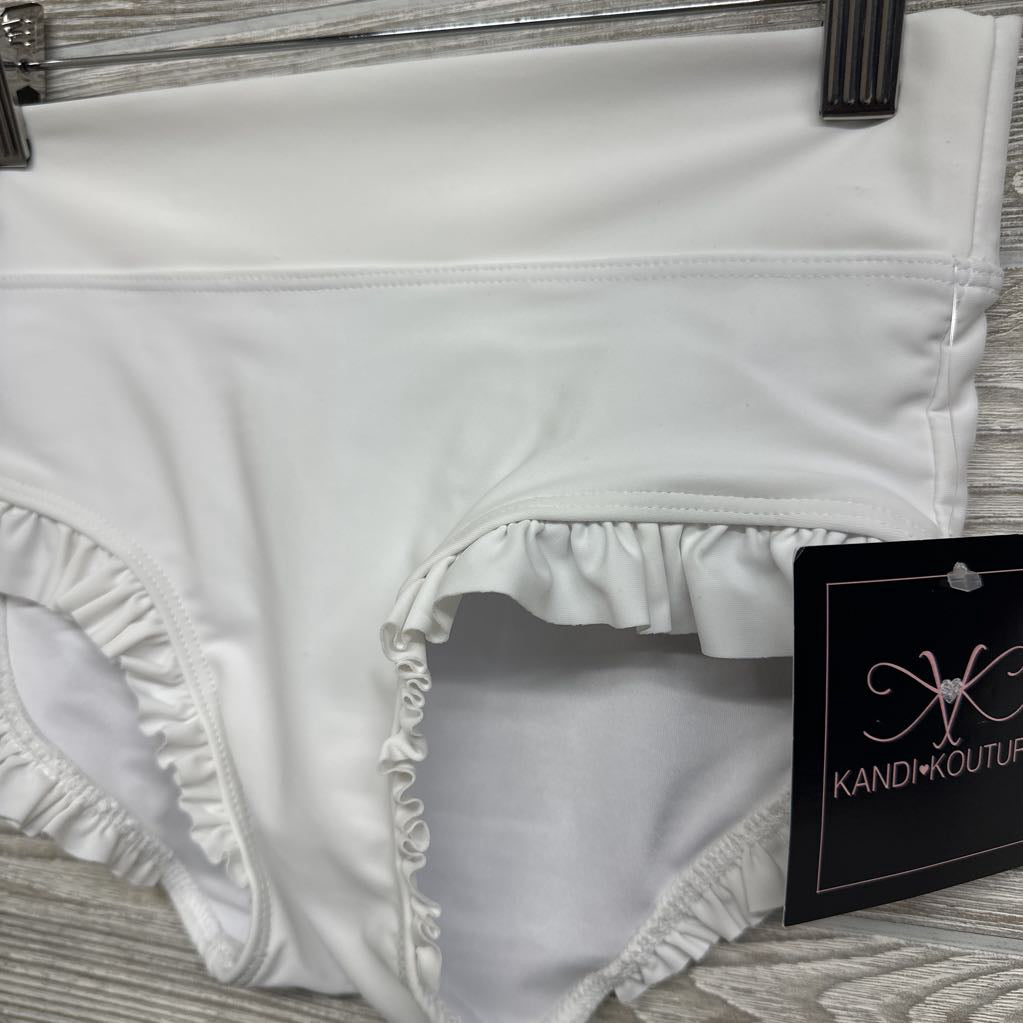 NEW Puff Sleeve Eyelet Dance Top & Ruffle Trim Bottoms 10-12