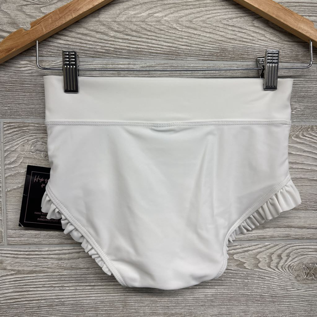 NEW Puff Sleeve Eyelet Dance Top & Ruffle Trim Bottoms 10-12