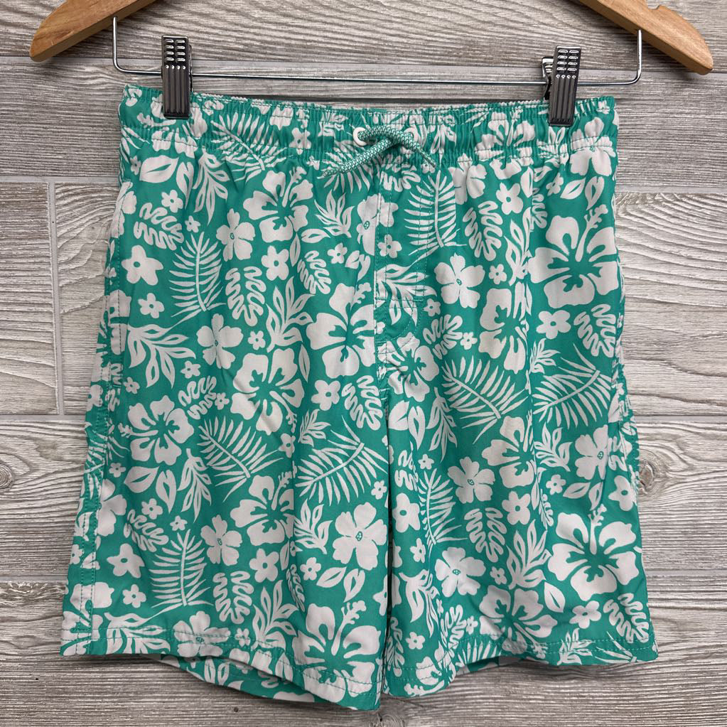 Swim Trunks Flowers 10-12