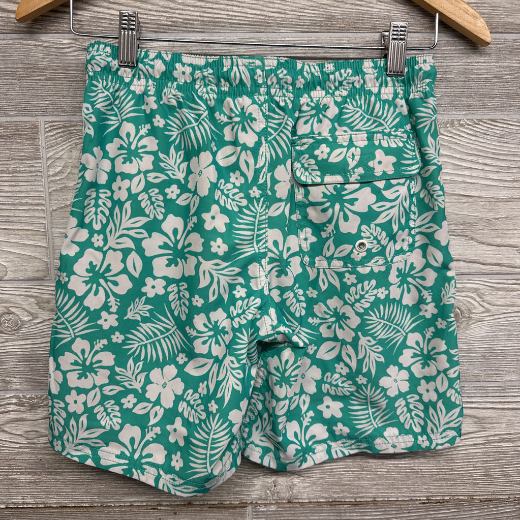 Swim Trunks Flowers 10-12