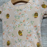 2 Pc PJs Bees Flowers 2T