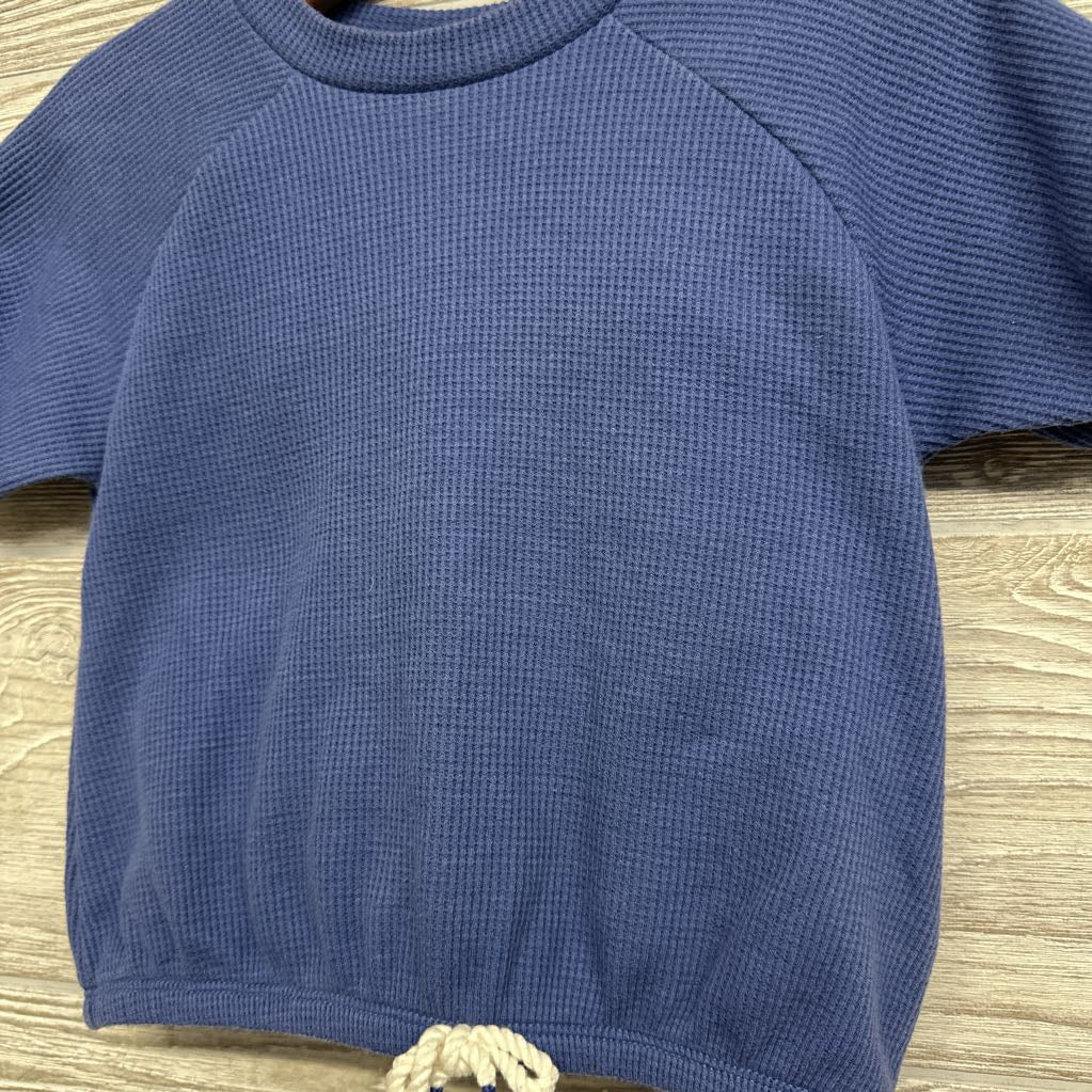 Waffle Knit Shirt Bow & Shorts 2T