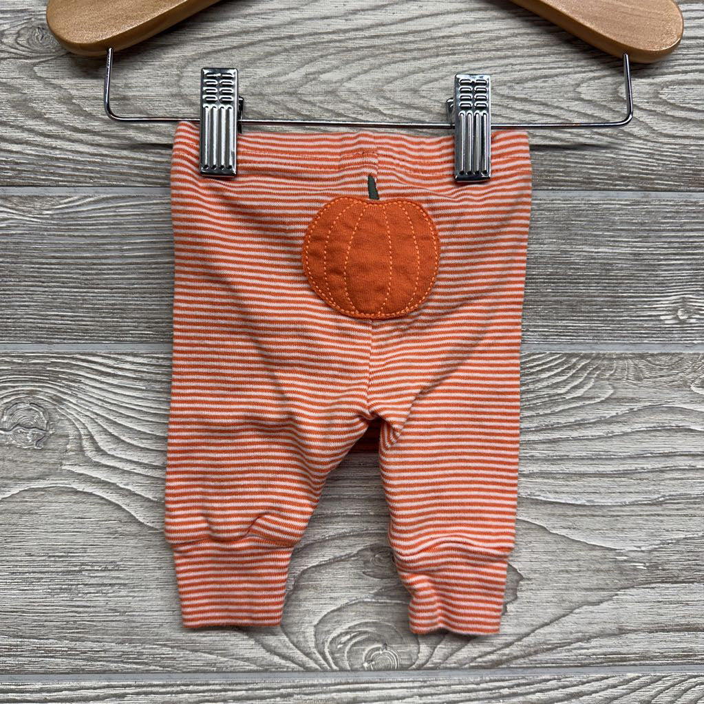 LS Bodysuit Cutest Pumpkin In The Patch & Pants Stripes NB