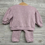 Modal French Terry Crewneck & Joggers Hearts 3-6M