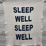 Cotton Knit Blanket Sleep Well Sleep Well