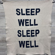 Cotton Knit Blanket Sleep Well Sleep Well