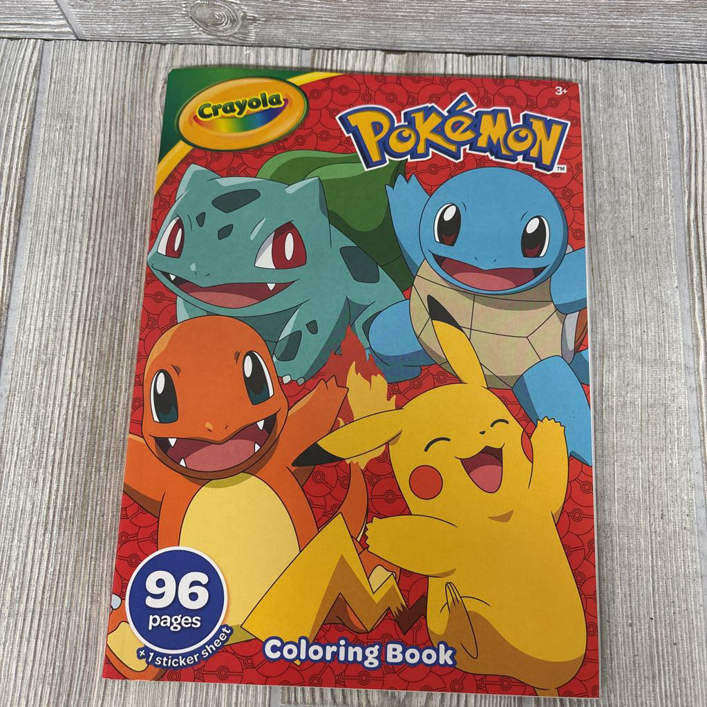 NEW 96 Page Pokemon Coloring Book