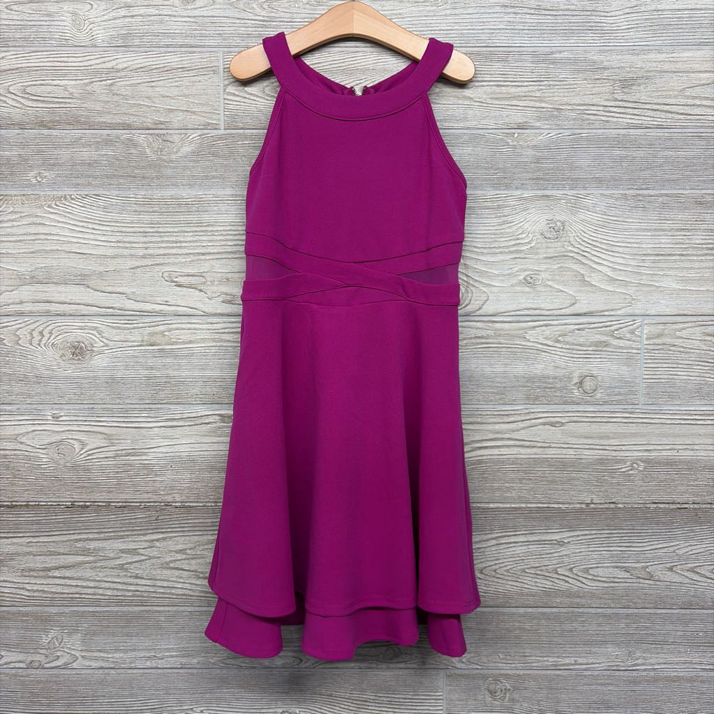 Halter Dress Mesh Sides 12