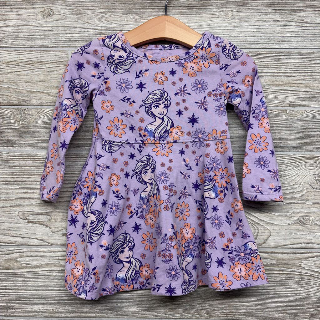 LS Dress Elsa Flowers 18M