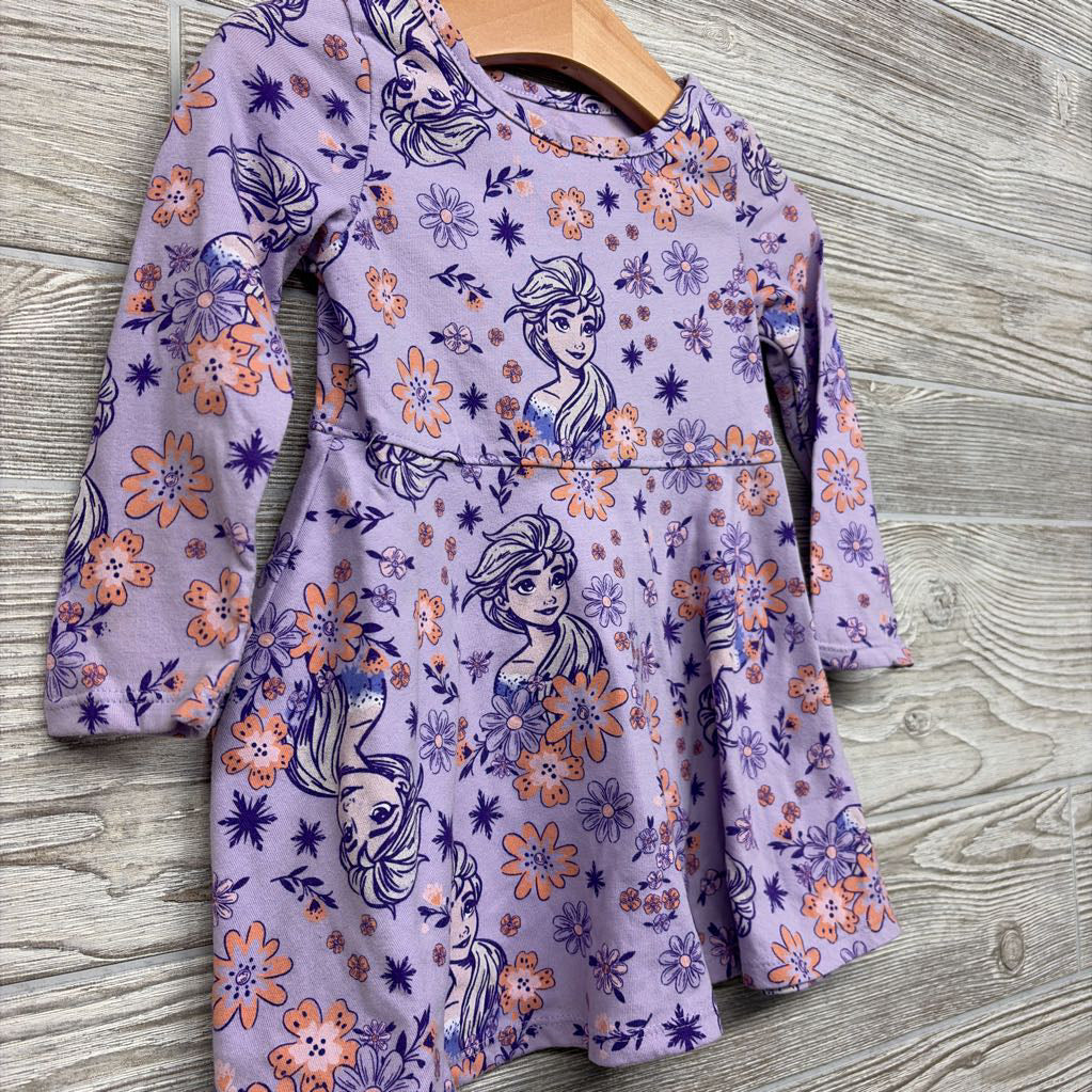 LS Dress Elsa Flowers 18M