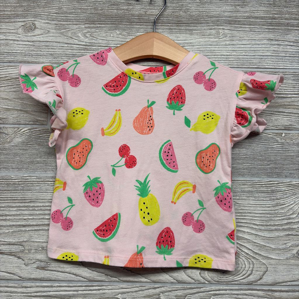 Flutter Sleeve Shirt Fruit 18M