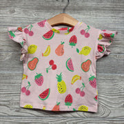 Flutter Sleeve Shirt Fruit 18M