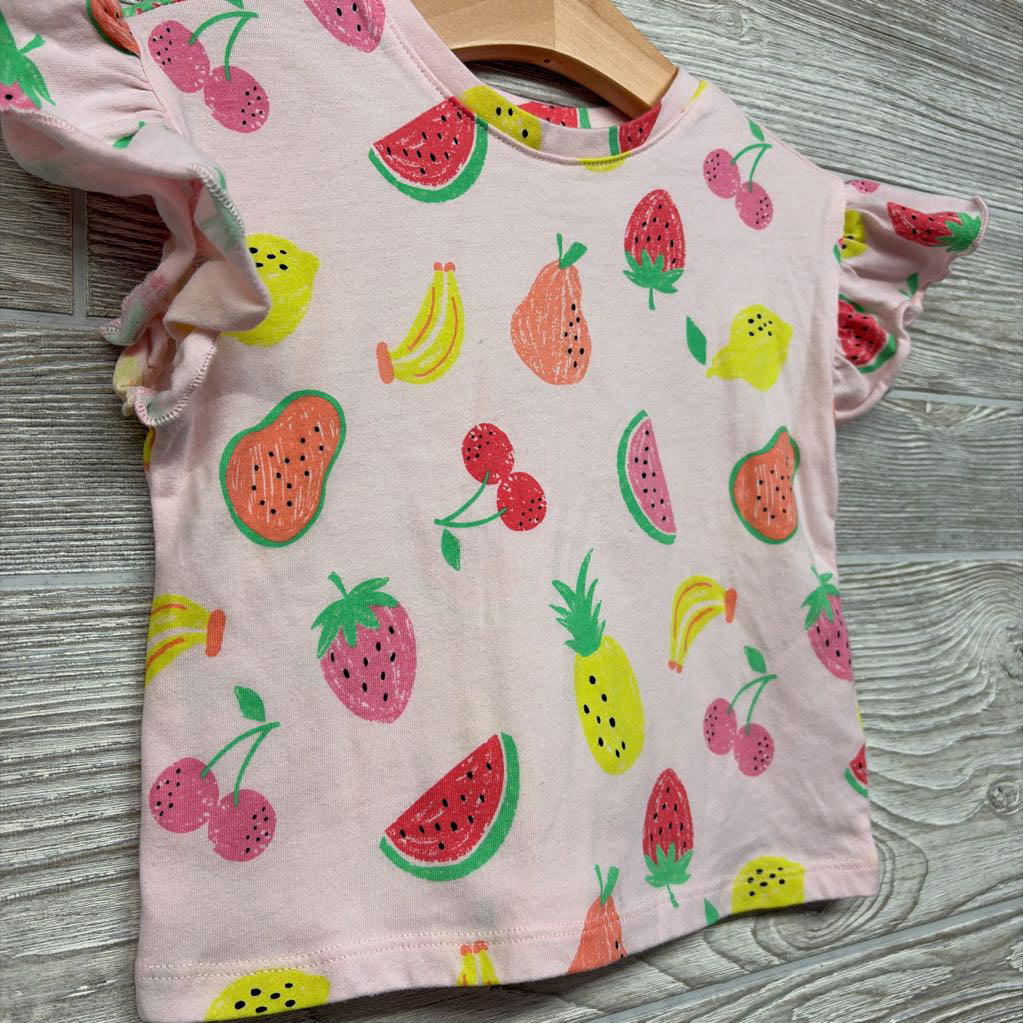Flutter Sleeve Shirt Fruit 18M