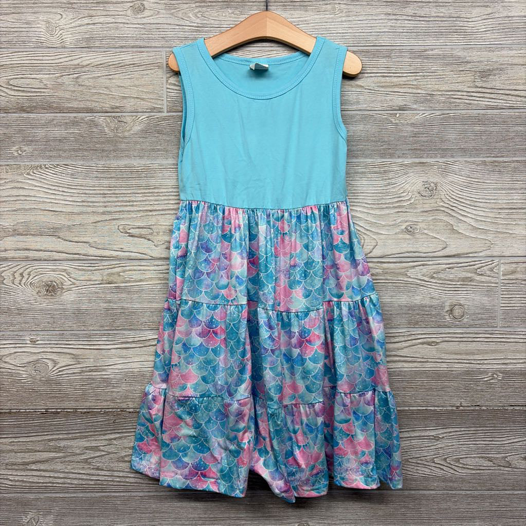 Tank Tiered Dress Mermaid Scales 8
