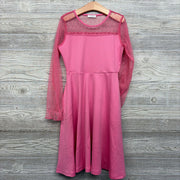 LS Sheer Sleeve Dress Dots 10