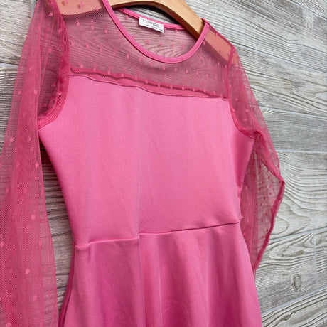 LS Sheer Sleeve Dress Dots 10