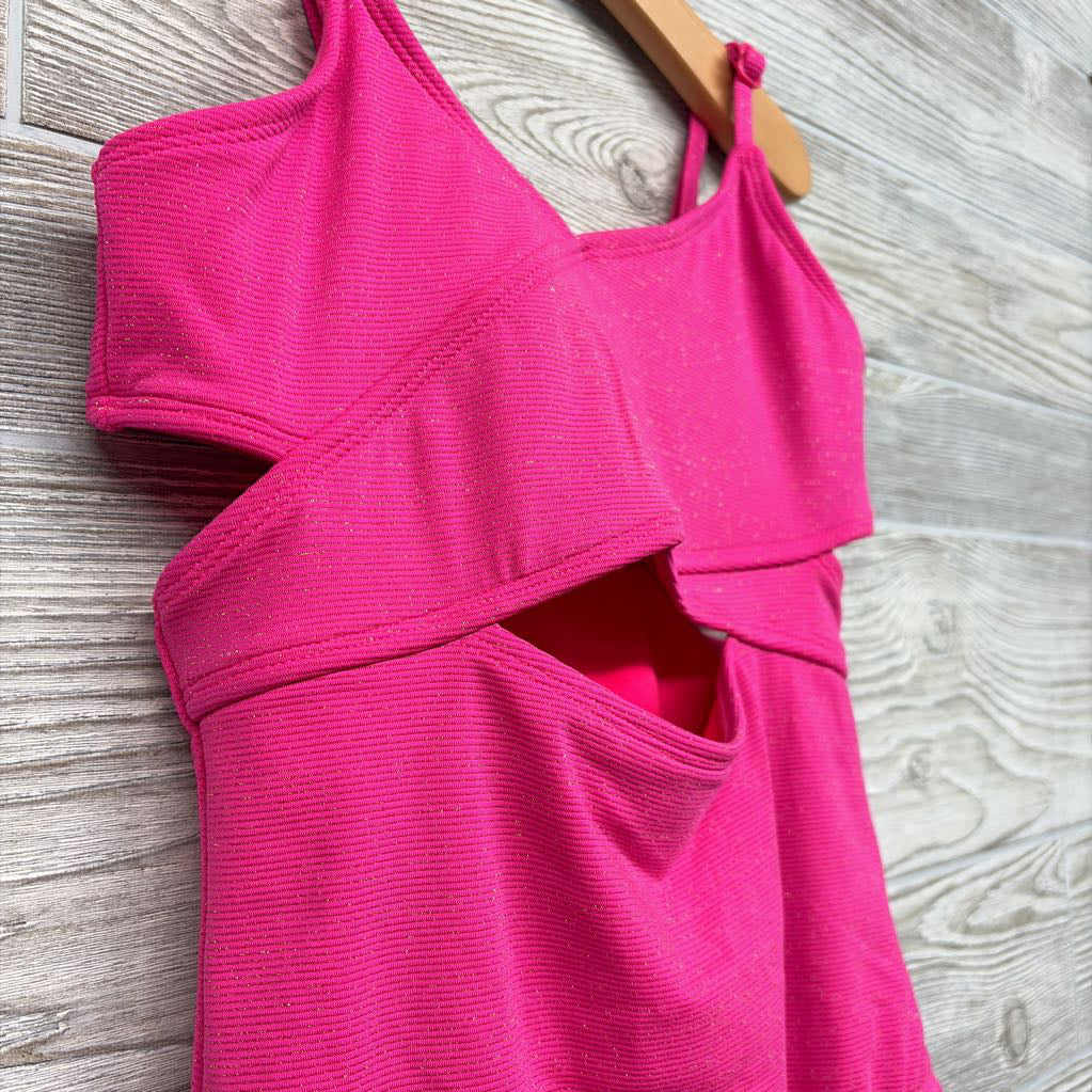 Ribbed Swimsuit Open Sides 10-12