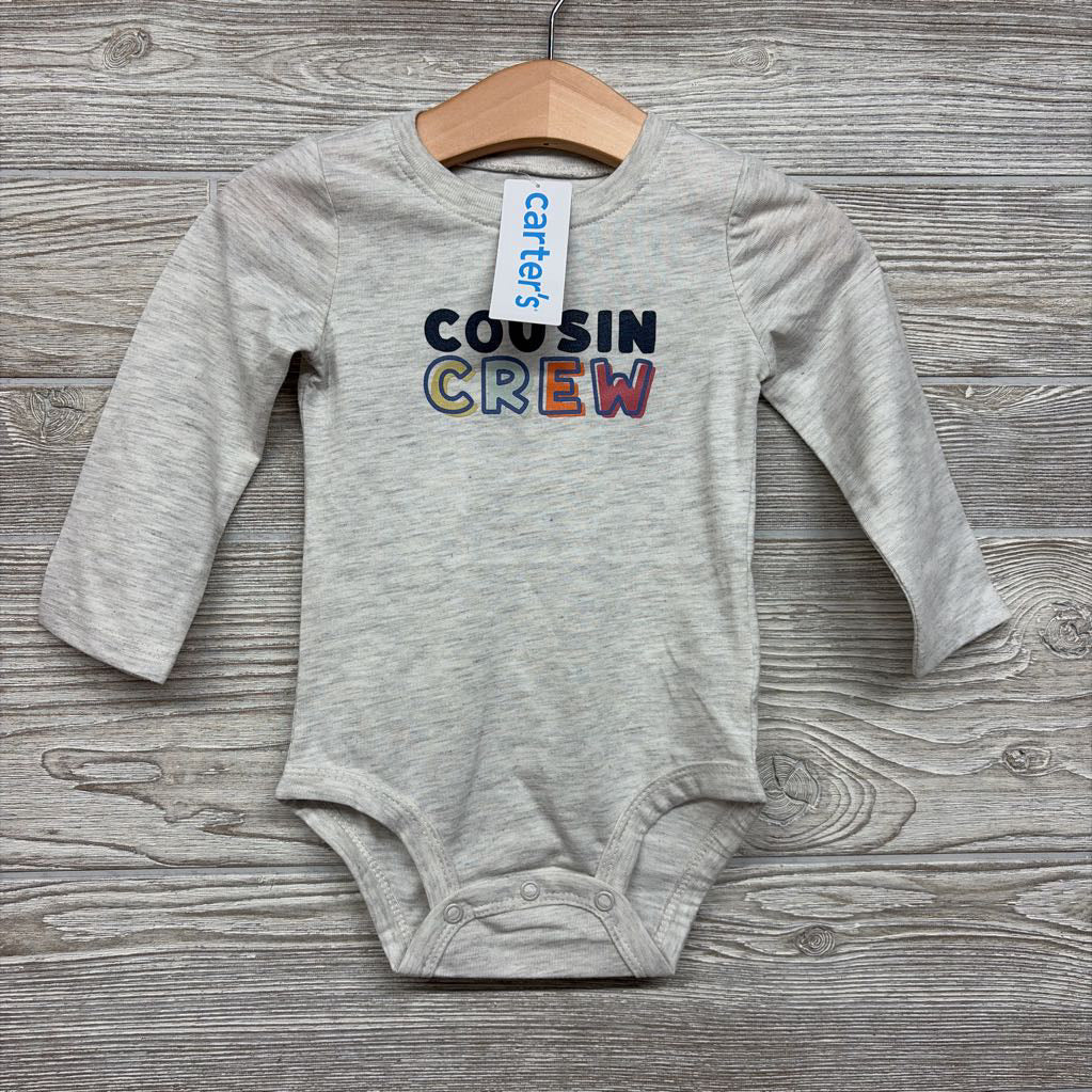 NEW LS Bodysuit Cousin Crew 12M