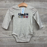 NEW LS Bodysuit Cousin Crew 12M