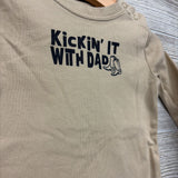 LS Bodysuit Kickin' It With Dad 18M