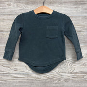 LS Waffle Knit Shirt Chest Pocket 12-18M *