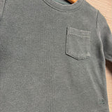 LS Waffle Knit Shirt Chest Pocket 12-18M *