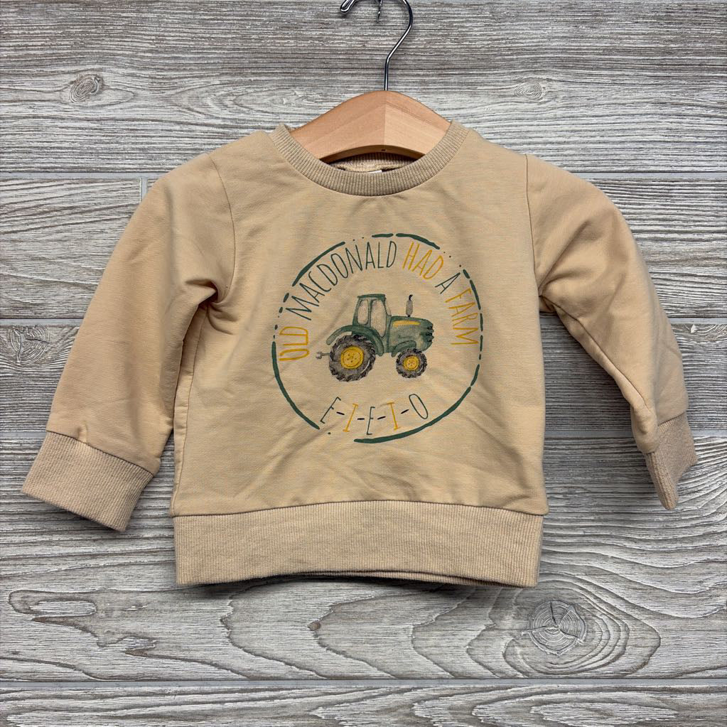 Crewneck Old Mac Donald Had A Farm 0-6M