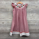Seersucker Dress Strawberries 4T