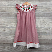 Seersucker Dress Strawberries 4T