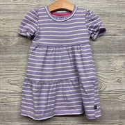 Puff Sleeve Dress Stripes 2T