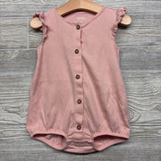 Button Up Flutter Sleeve Romper 24M