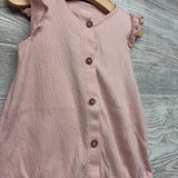Button Up Flutter Sleeve Romper 24M