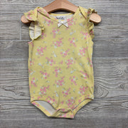 Flutter Sleeve Bodysuit Flowers 24M