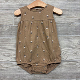 Textured Tank Romper Flowers 24M