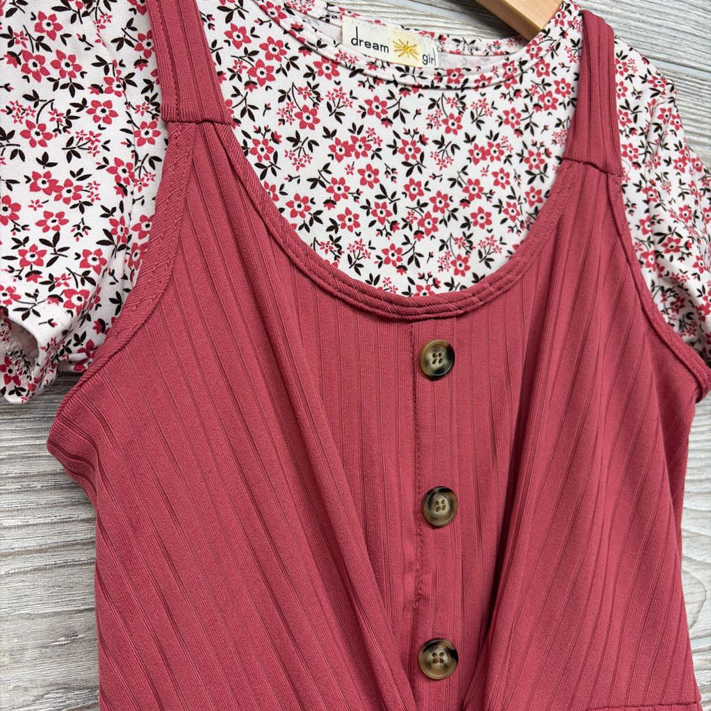 Ribbed Tank Dress & Shirt Flowers 8