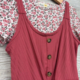 Ribbed Tank Dress & Shirt Flowers 8