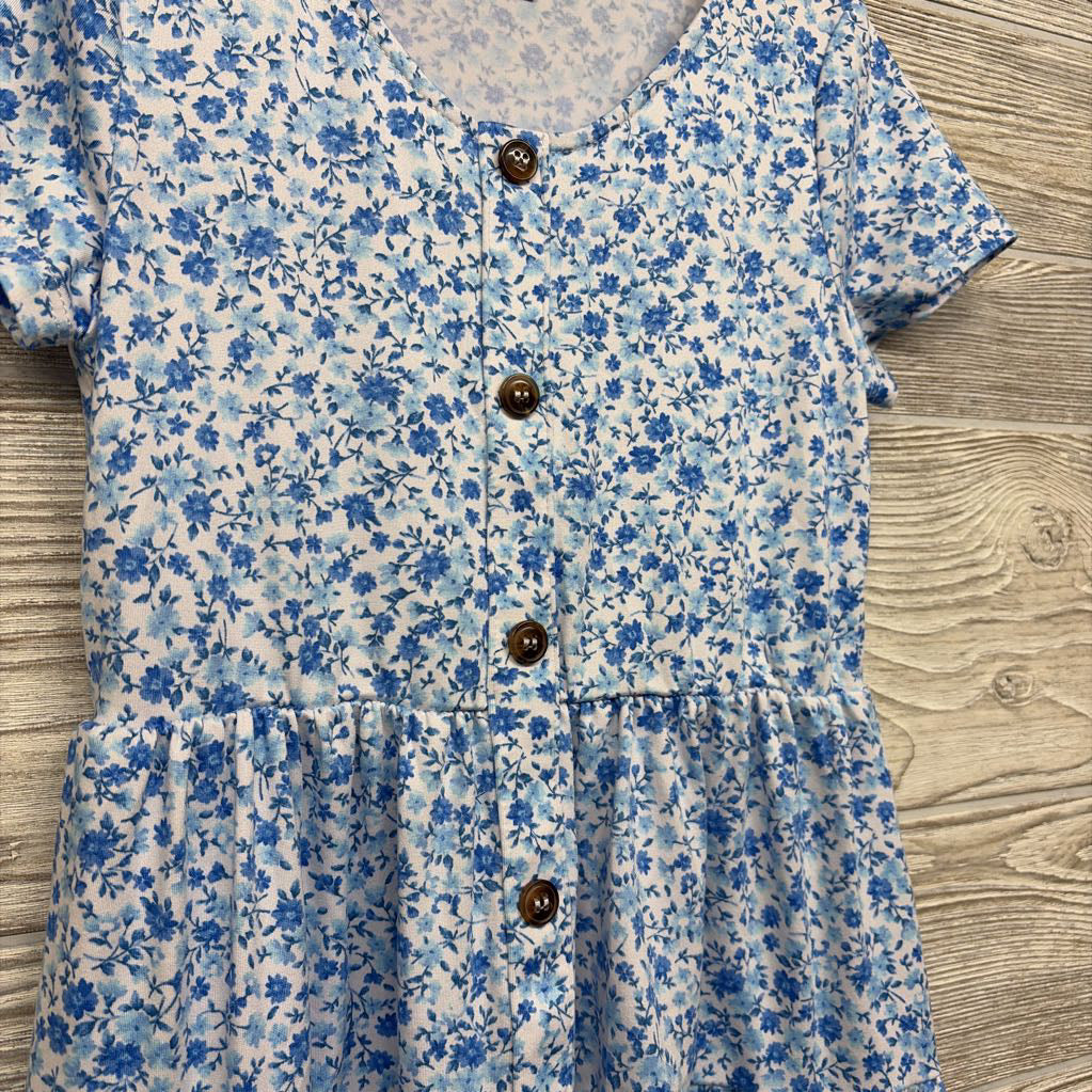 Button Up Dress Flowers 8