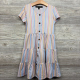Button Up Dress Stripes 8