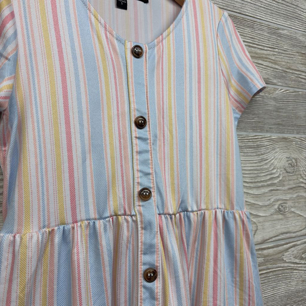 Button Up Dress Stripes 8