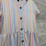Button Up Dress Stripes 8