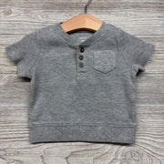 Waffle Knit Henley Shirt 9M