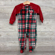 Plush Plaid Sleeper Baby Bear 6-9M