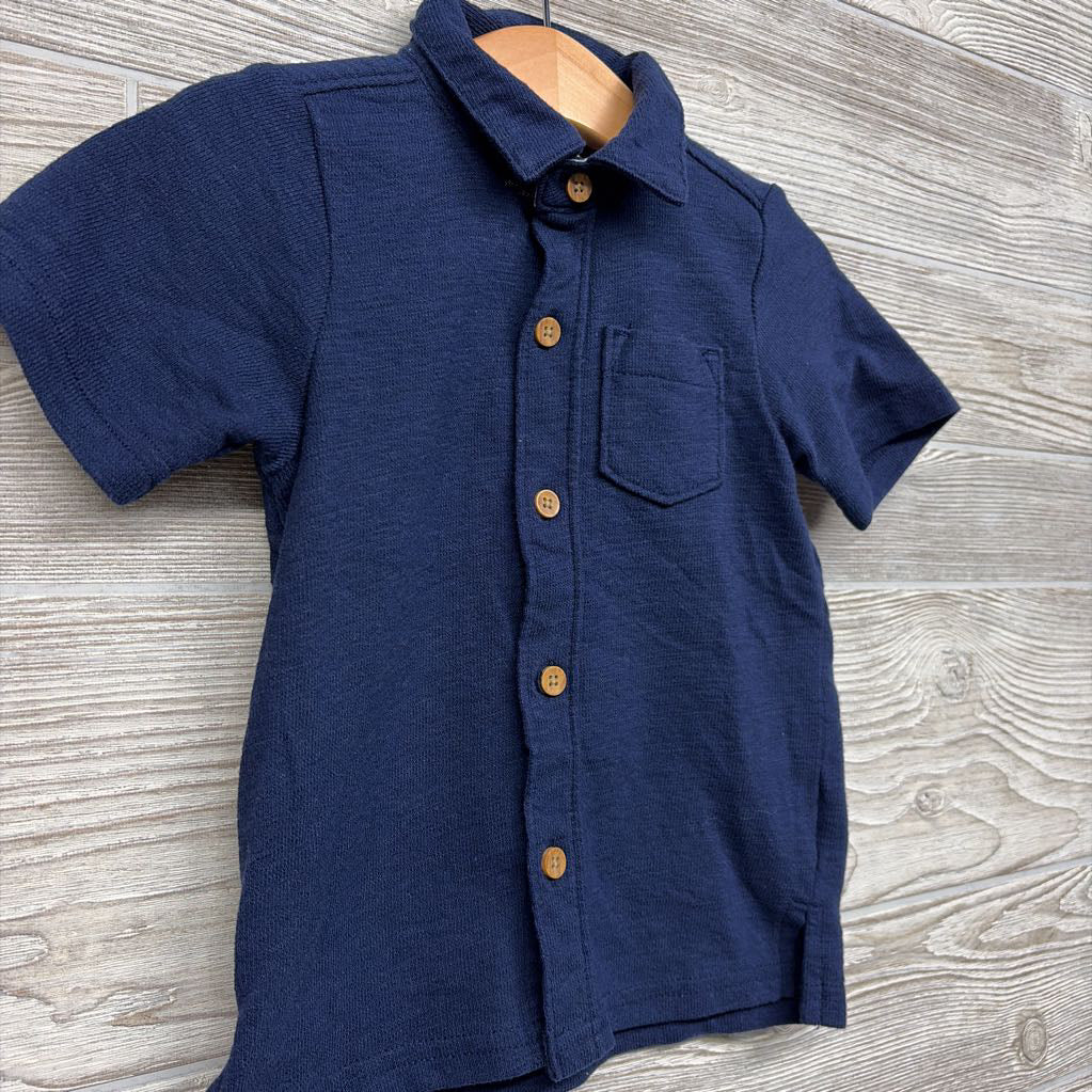 Knit Button Up Shirt 2T